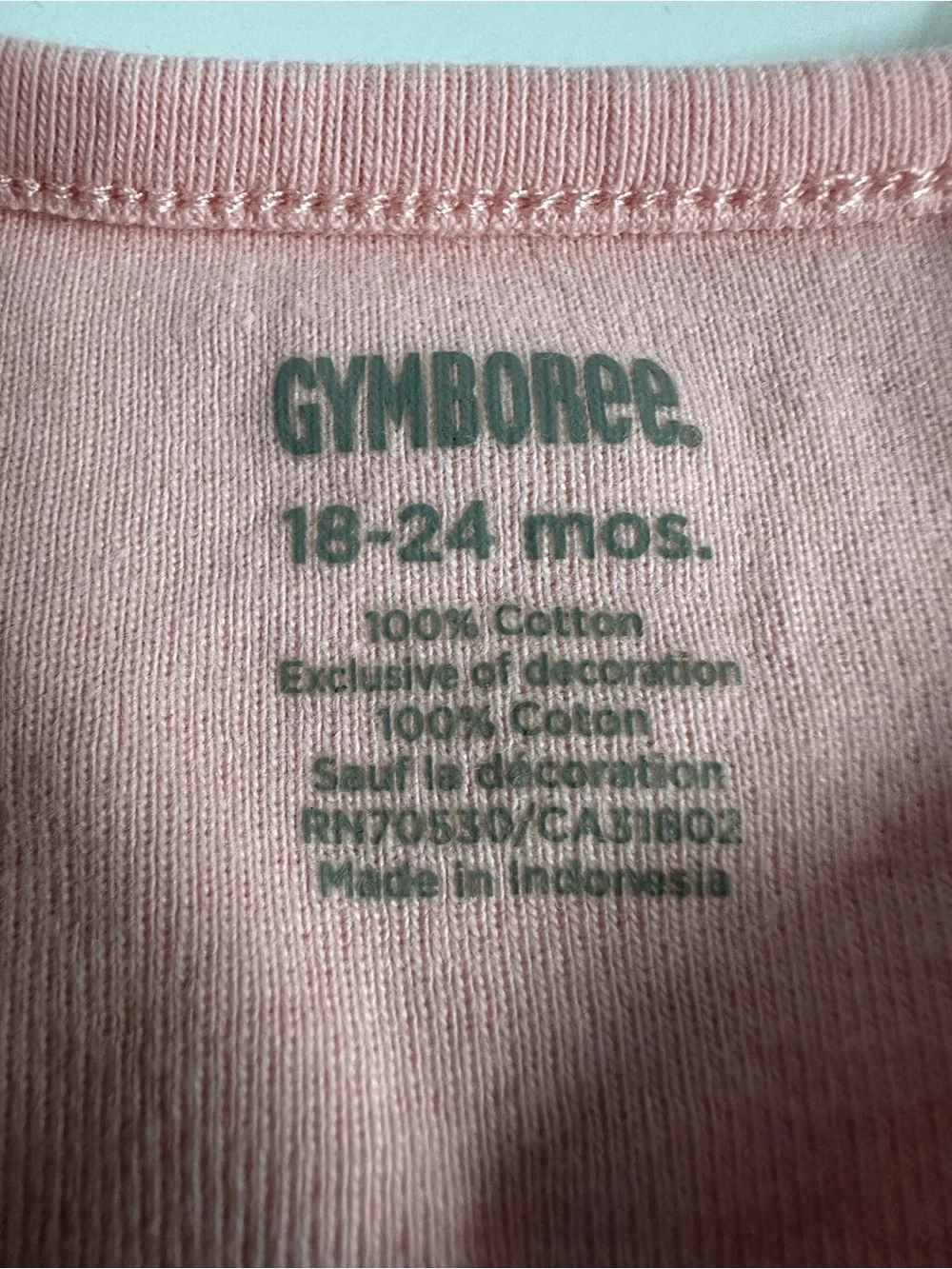 Gymboree Coral & Denim 6 Piece Baby Girl Outfit Set